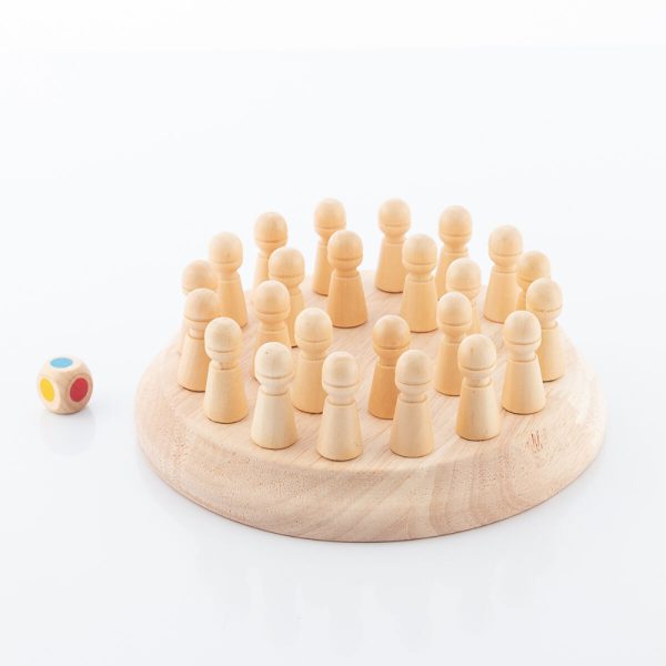 InnovaGoods Wooden Memory Chess Taeda InnovaGoods 26 Pieces, V0101251