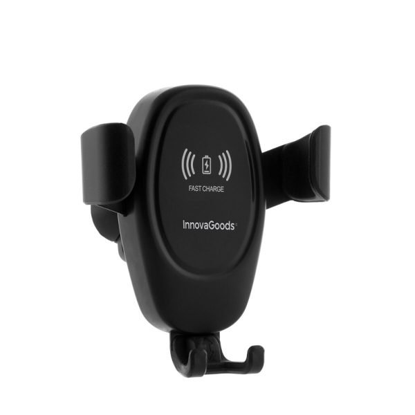 InnovaGoods Mobile Phone Holder With Wireless Charger For Cars Wolder, V0103067