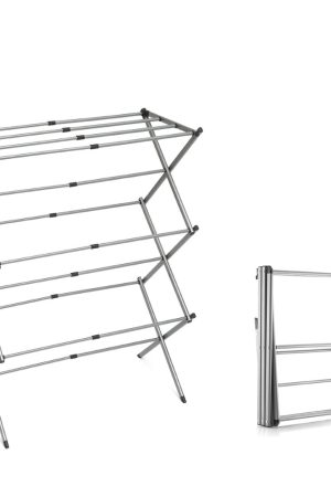 InnovaGoods Folding And Extendable Metal Clothes Dryer With 3 Levels Cloxy (11 Bars), V0103215