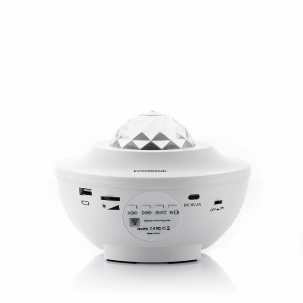 InnovaGoods Led Star Projector And Laser With Speaker Sedlay, V0103834
