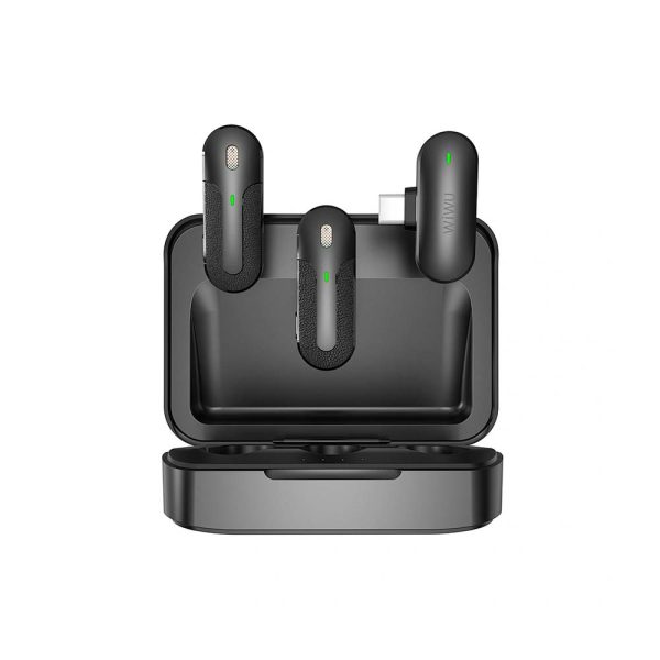 WIWU 2 Pack Ultra-Low Delay WIreless Lavalier Microphone, WI-WM002