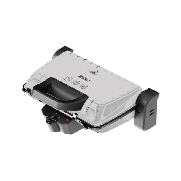 Zilan Grill And Sandwich Maker 1600W, Non Stick Plates 335x225mm, Grey, ZLN4021