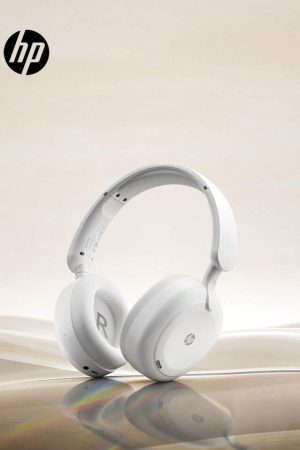 HP B1 Wireless Over-Ear Bluetooth Headphones – Noise Reduction, White